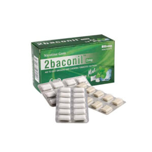 2Baconil 2mg Icy Mint Gum, 10Tablet