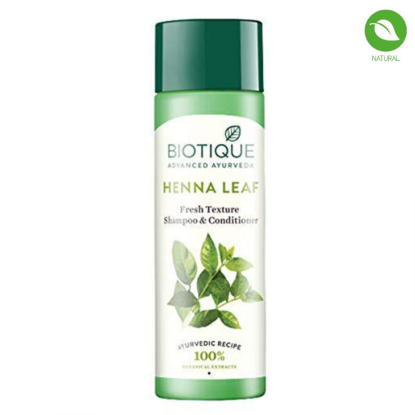 Biotique Henna Leaf Fresh Texture Shampoo And Conditioner, 190ml
