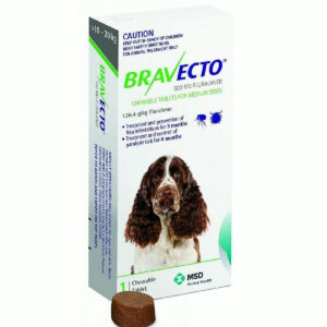 Bravecto 500mg for Medium Dogs 10-20kg