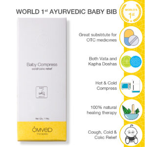 Omved Baby Bib Compress for Cold and Colic Relief, 1piece