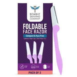 Bombay Shaving Company Foldable Face Razor For Her (pack of 3)
