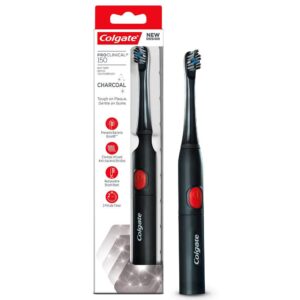 Colgate Pro Clinical 150 Charcoal Sonic Battery Powered Electric Toothbrush, 1piece