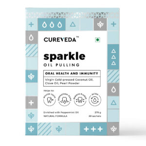 Cureveda Sparkle Oil Pulling Sachet, 30Sachets
