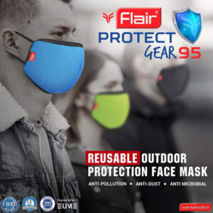 Flair Protect Gear 95 Black Face Mask, 1piece
