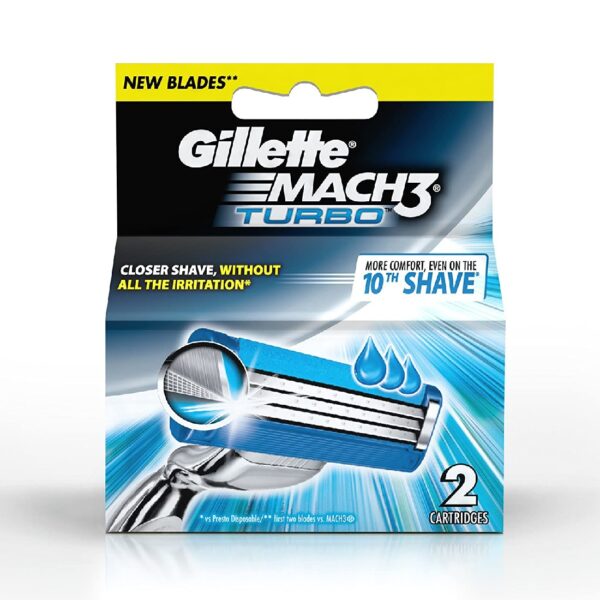 Gillette Mach3 Turbo Blade, 2 Blade