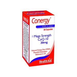 Health Aid Conergy CoQ-10 30mg capsule, 30caps