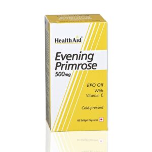 Health Aid Evening Primrose 500mg With Vitamin E capsule, 60caps
