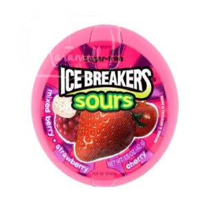 Ice Breakers Strawberry Sour Sugar Free Mints, 1pc