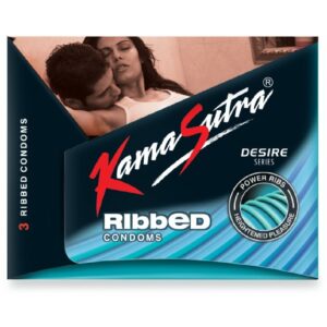 Kamasutra Ribbed Condom, 3pcs
