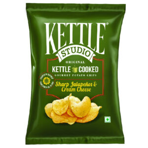 Kettle Sharp Jalapenos & Cheese Cream, 125gm
