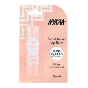 Nykaa Serial Kisser Lip Balm Peach, 4.5gm
