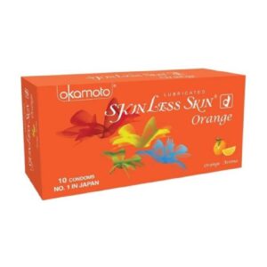 Okamoto Skin Less Orange Condoms, 10pcs