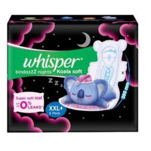 Whisper Ultra Night Soft XXL Plus Wings, 5Pcs