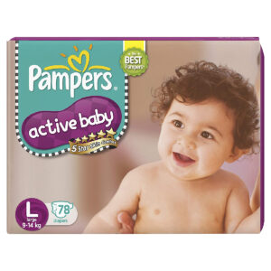 Pampers Active Baby L 9-14Kg, 78pcs