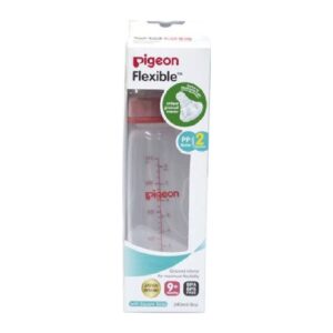 Pigeon PP-Bottle L-2 Nipple (88057), 240ml (Red)
