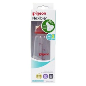 Pigeon PP-Bottle M-2 Nipple, 200ml (Red)