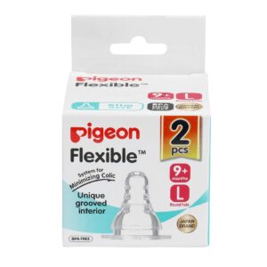 Pigeon Peristaltic Nipple (L), 2pieces
