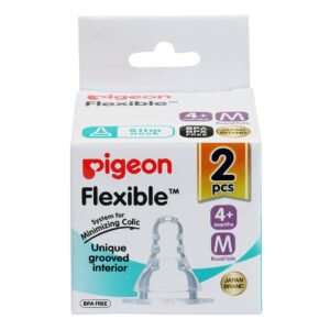 Pigeon Peristaltic Nipple (M) (88011), 2pieces