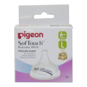 Pigeon Softouch Peristaltic Nipple-L (26765), 1Pack