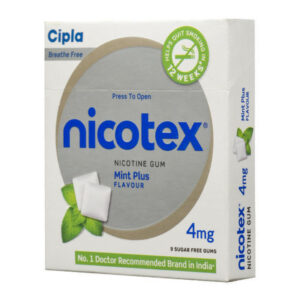 Smoke Free 4mg Chewing Gum, 10Pieces