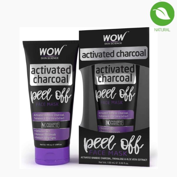 WOW Skin Science Activated Charcoal Peel Off Face Mask, 100ml