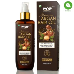 WOW  Skin Science Moroccan Argan Hair Oil, 200ml