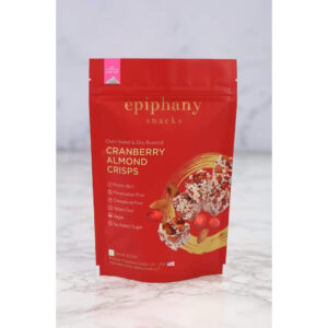 Epiphany Snacks Cranberry Almond Crisps, 85gm