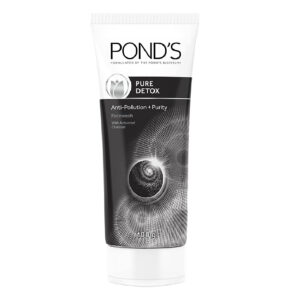 Pond'S Pure Detox Anti-Pollution Purity Face Wash With Activated Charcoal, 100gm