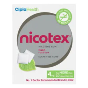 Nicotex 4mg Gum Paan Flavour, 12tabs