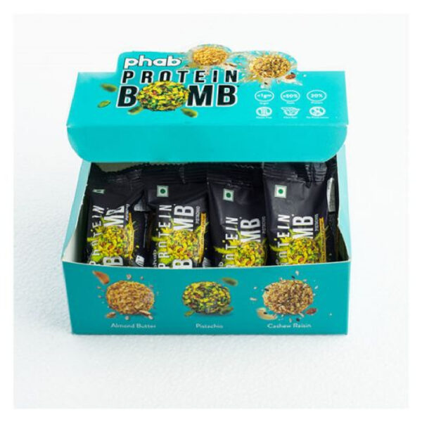 Phab Protien Bomb Pistachio Flavour, (pack of 12)