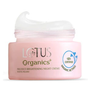 Lotus Organics Precious Brightening Night Cr鐚玬e, 50gm