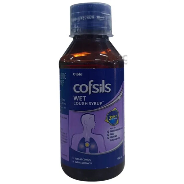 Cipla Cofsils Wet Cough Syrup, 100ml