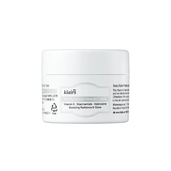 Klairs Freshly Juiced Vitamin E Mask Mini, 15ml