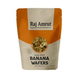 Raj Amrut Black Pepper Banana Wafers, 200gm
