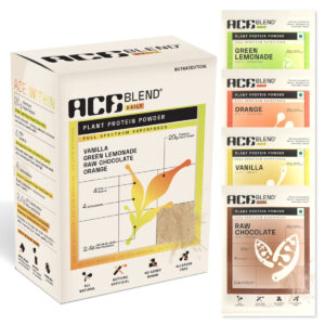 Ace Blend Daily Plant Protein Powder, 4packs