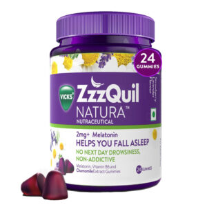 Vicks ZzzQuil Natura Melatonin Gummies, 24gummies