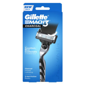 Gillette Mach3 Charcoal Shaving Razor for Men, 1pc