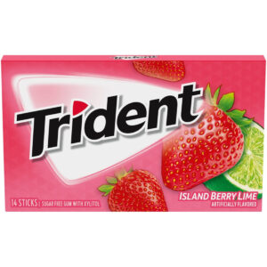 Trident Island Berry Lime Sugar Free Gum, 1pack