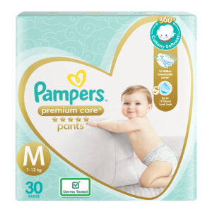 Pampers Premium Care Pant Style Baby Diapers M 7-12kg, 30pcs