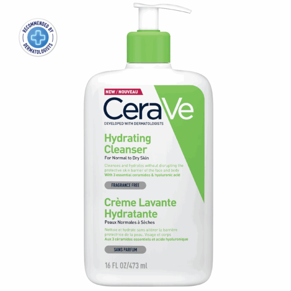 CeraVe Hydrating Facial Cleanser (For Normal to Dry Skin), 473ml
