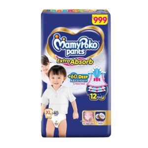 MamyPoko Pants Extra Absorb Baby Diapers XL 12-17kg, 40pants