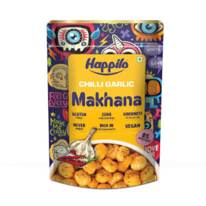 Happilo Chilli Garlic Makhana, 55gm