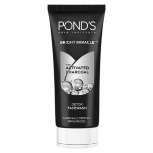 Pond's Bright Miracle Activated Charcoal Detox Face Wash, 100gm