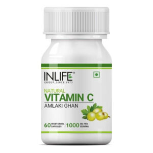 Inlife Natural Vitamin C Amlaki Ghan, 60Caps