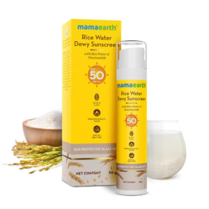 Mamaearth Rice Water Dewy Sunscreen, 50gm