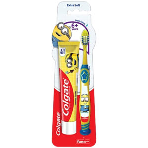 Colgate Kids Minion Toothbrush (with Toothpaste), 1pack