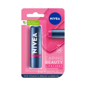 Nivea Lip Care Caring Beauty Pink Lip Balm, 4.8gm