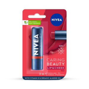 Nivea Lip Care Caring Beauty Red Lip Balm, 4.8gm