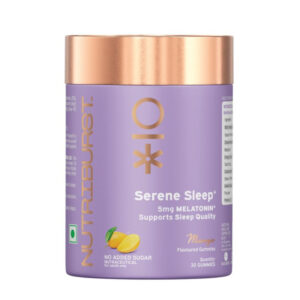 Nutriburst Serene Sleep 5mg Melatonin Gummies (Mango), 30gummies