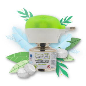 CamPure Camphor Mosquito Repellent (Refill + Machine), 1kit